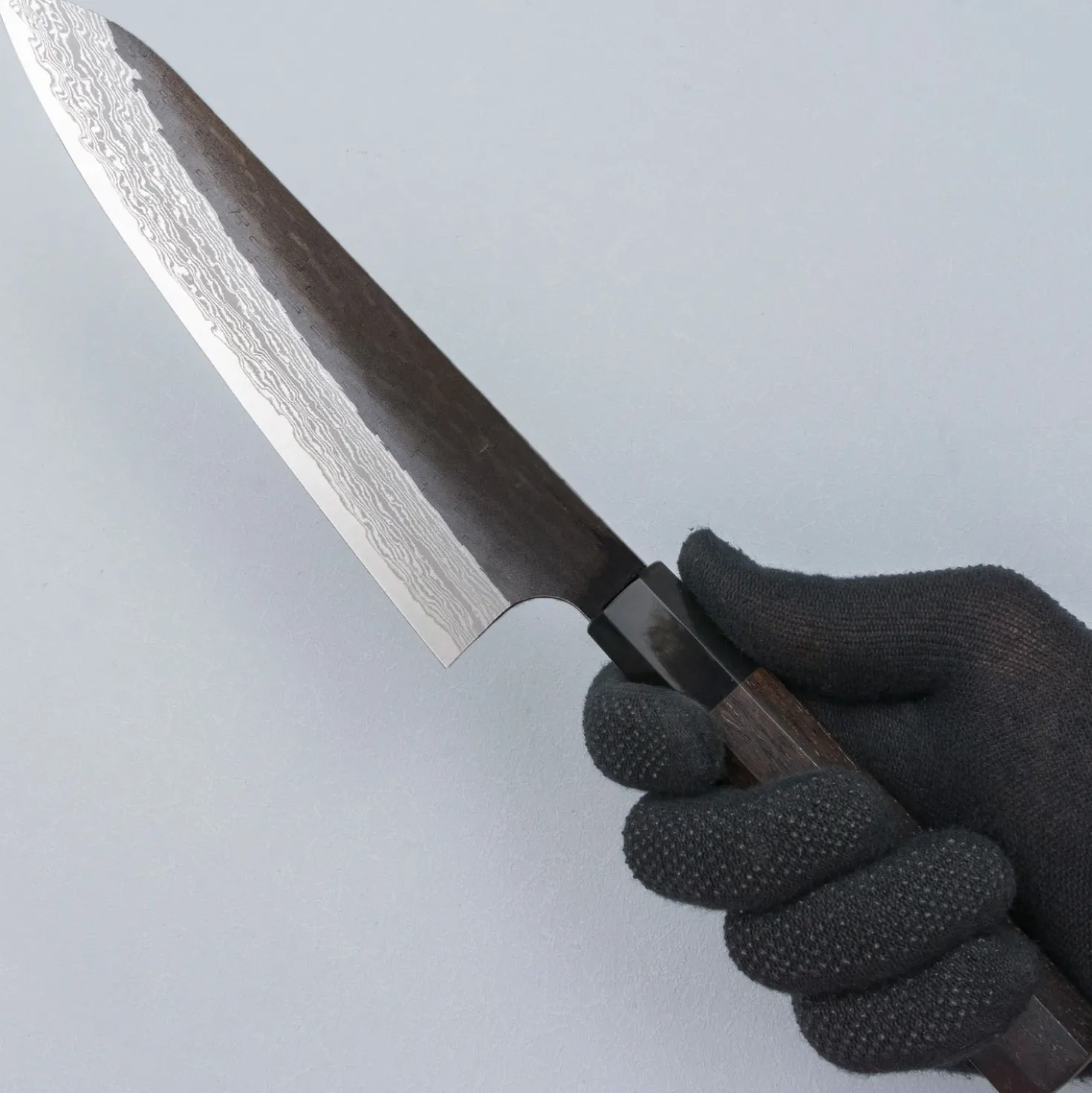 Nigara VG-XEOS Tsuchime Kurouchi Ebony Gyuto 21 cm