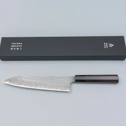 Nigara VG-XEOS Tsuchime Migaki Ebony Gyuto 21 cm
