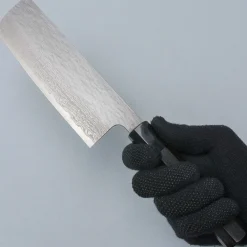 Nigara VG-XEOS Tsuchime Migaki Ebony Santoku 17 cm