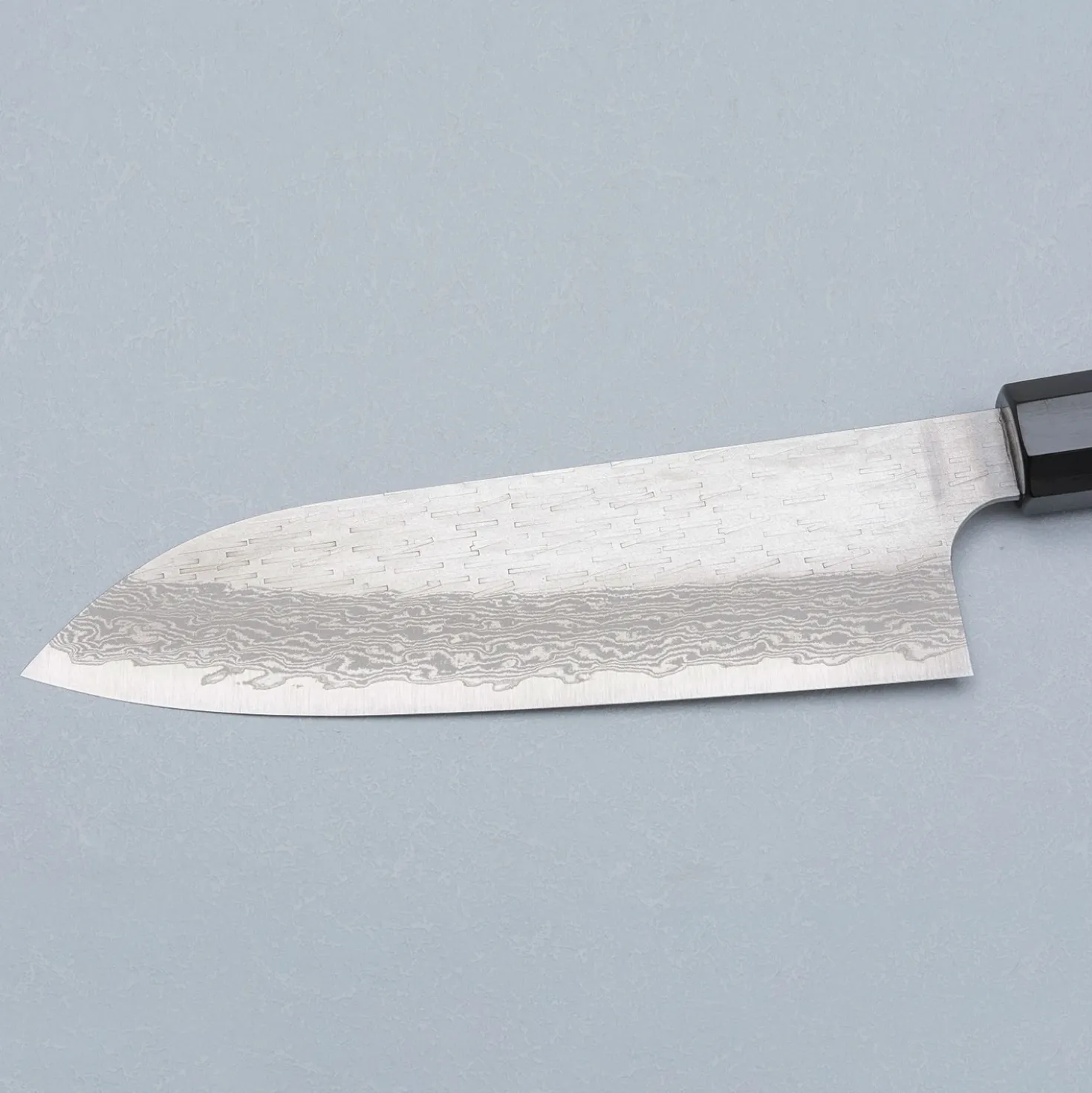 Nigara VG-XEOS Tsuchime Migaki Ebony Santoku 17 cm