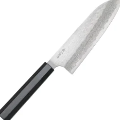 Nigara VG-XEOS Tsuchime Migaki Ebony Santoku 17 cm