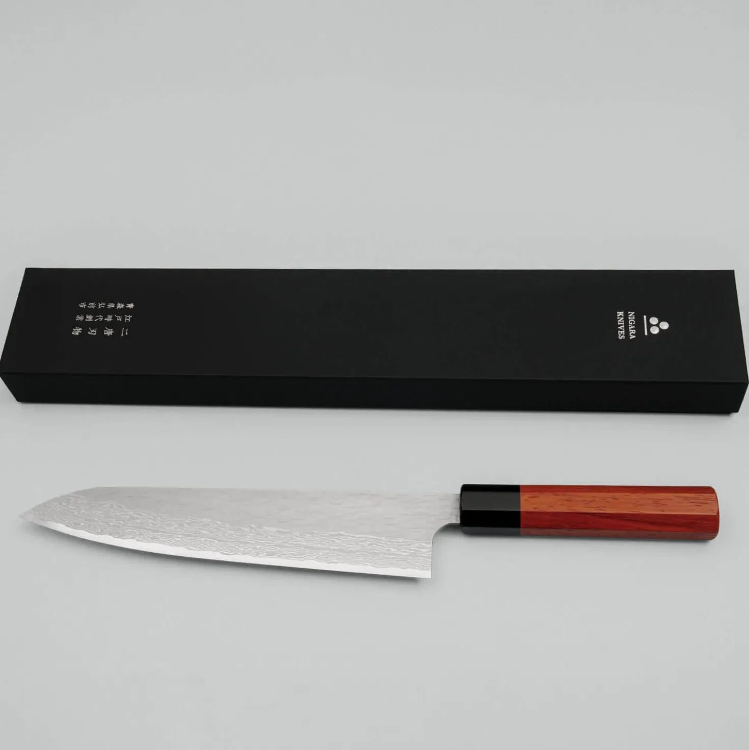 Nigara VG-XEOS Tsuchime Migaki Padouk Gyuto 24 cm