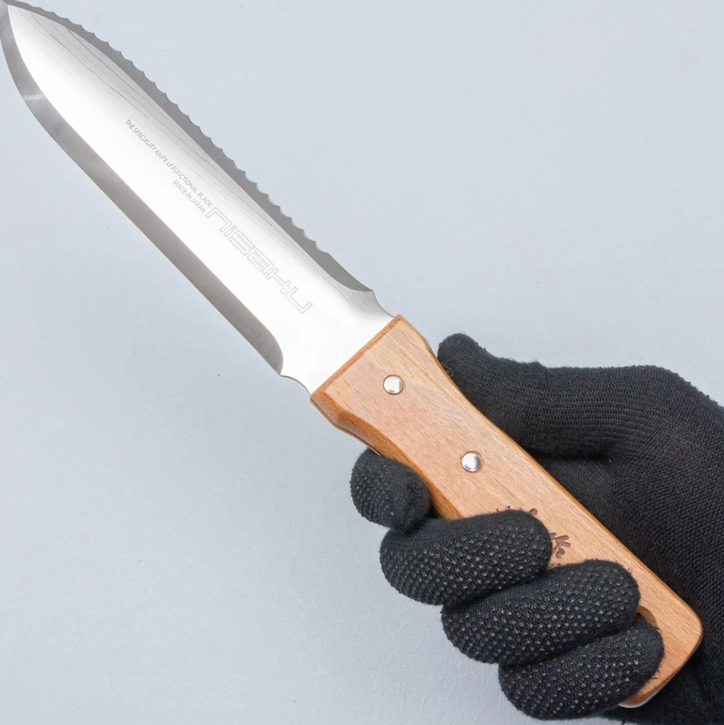 Nisaku Hori Hori Namibagata Tuinmes 18,5 cm Roestvrijstaal