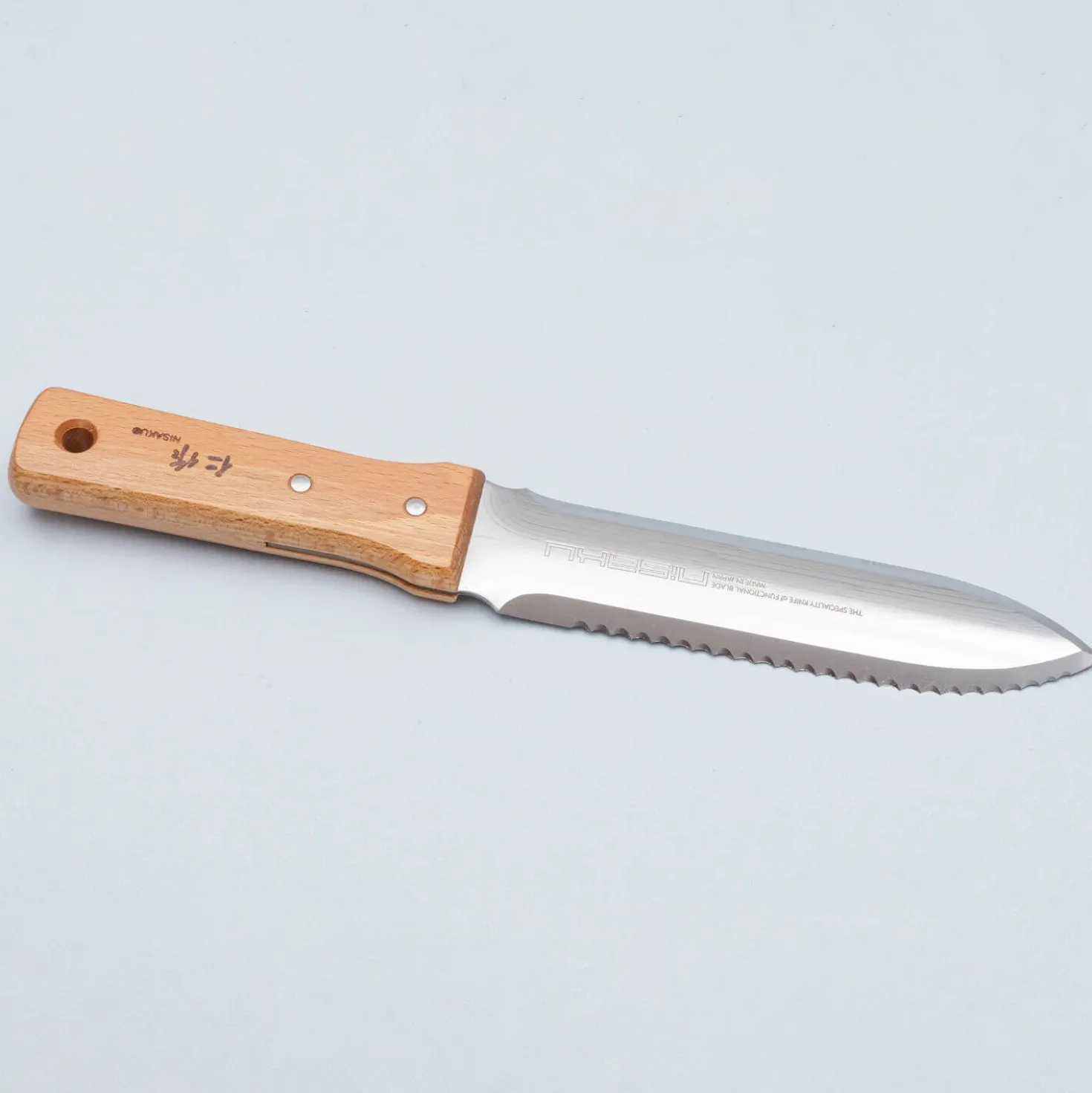 Nisaku Hori Hori Namibagata Tuinmes 18,5 cm Roestvrijstaal
