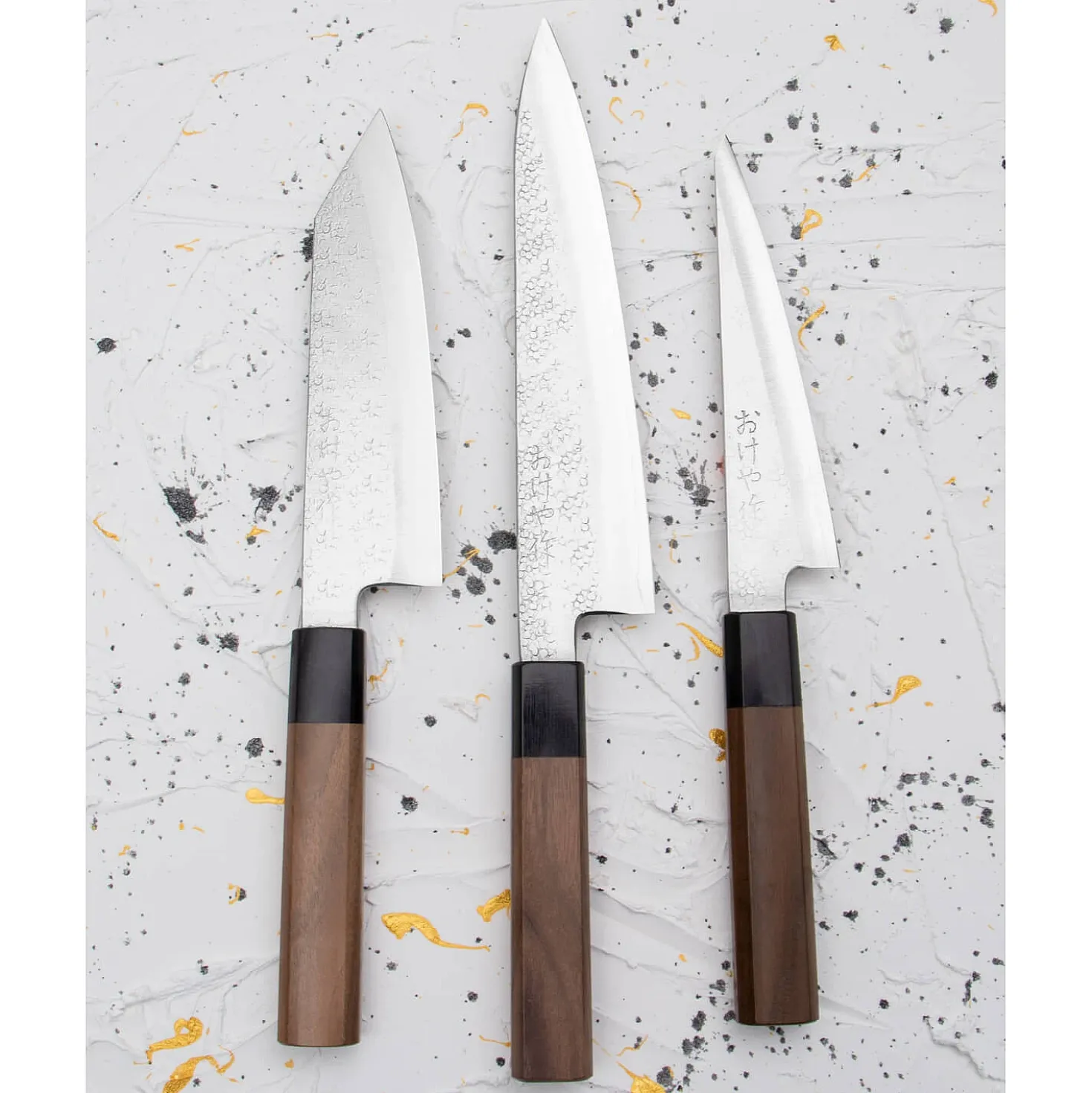 Okeya Gin3 Tsuchime Gyuto 21 cm