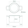 Olavson Classic Kookpan Met Koperen Kern 20 x 9.5 cm