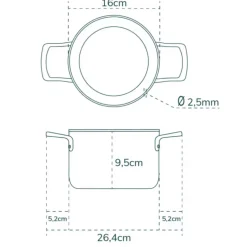 Olavson Classic Kookpan Met Koperen Kern 16 x 9.5 cm