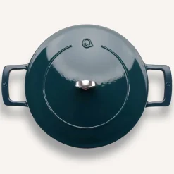 Olavson Gietijzeren Braadpan Petrol 24 cm