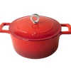 Olavson Gietijzeren Braadpan Kersenrood 24 cm