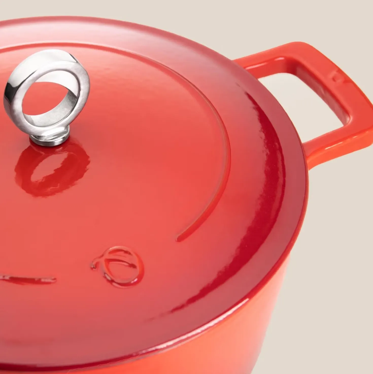 Olavson Gietijzeren Braadpan Kersenrood 24 cm