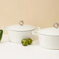 Olavson Gietijzeren Braadpan Creme 24 cm