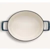 Olavson Gietijzeren Ovale Braadpan Petrol 31 cm