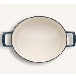 Olavson Gietijzeren Ovale Braadpan Petrol 31 cm