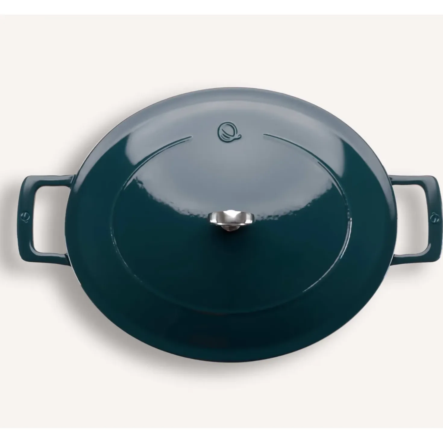 Olavson Gietijzeren Ovale Braadpan Petrol 31 cm