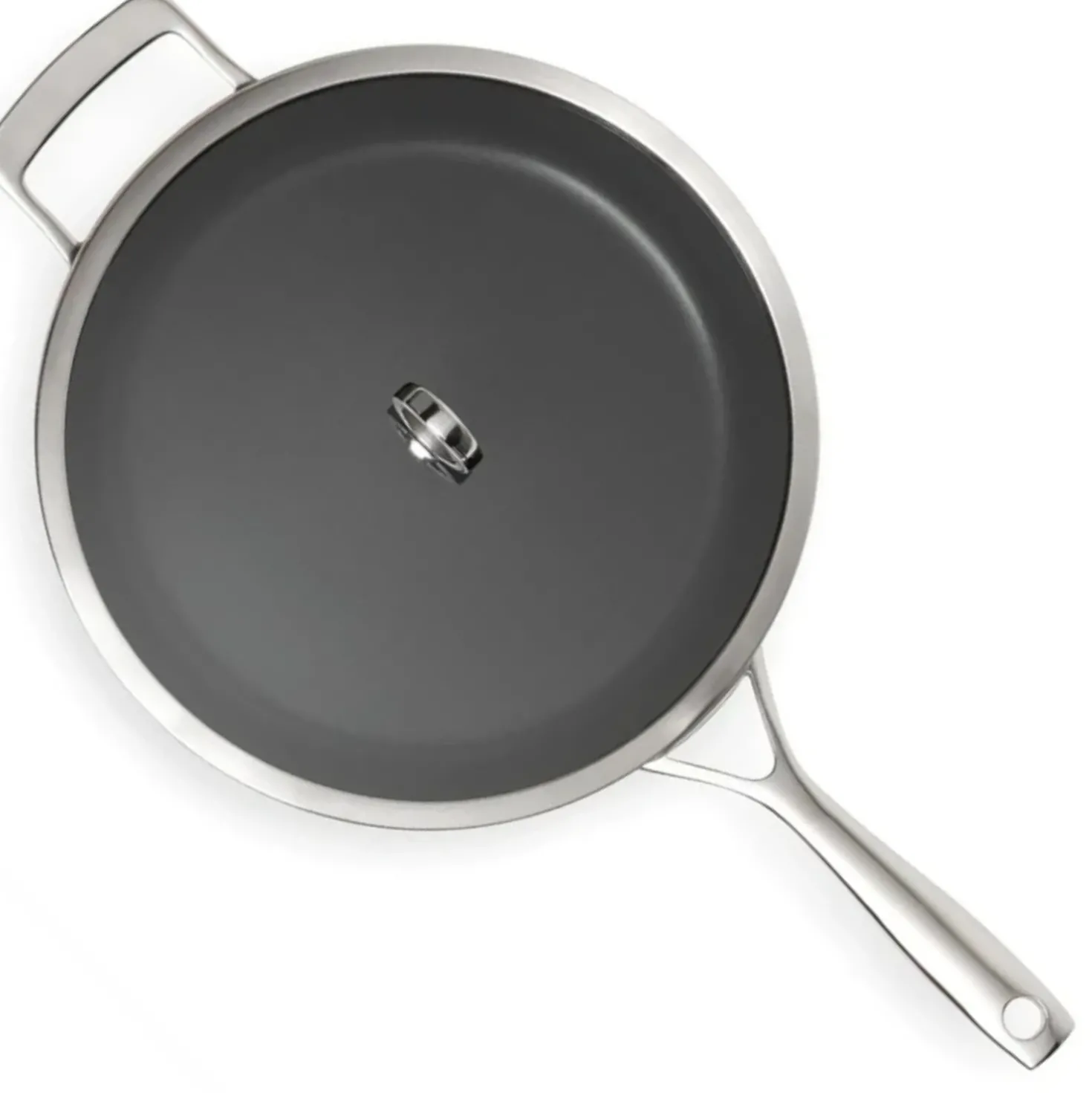 Olavson Koekenpan Met Koperen Kern Coated Met Deksel 30 cm