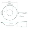 Olavson Wok Met Koperen Kern Coated 30 cm