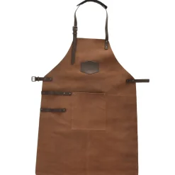 Old West Leren Schort Cognac