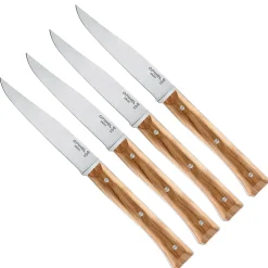 Opinel Facette Steakmessen Olijfhout (4 stuks)