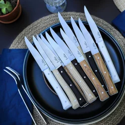 Opinel Facette Steakmessen Olijfhout (4 stuks)