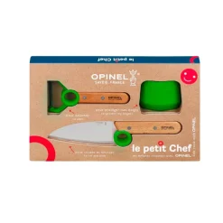 Opinel Kinder Koksmes Le Petit Chef en Dunschiller Groen