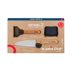 Opinel Kinder Koksmes Le Petit Chef en Dunschiller Blauw