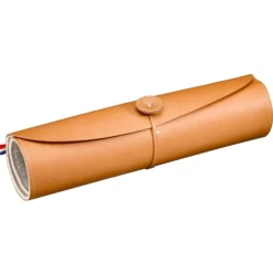 Opinel Leren Messenmap Lichtbruin 8 vaks