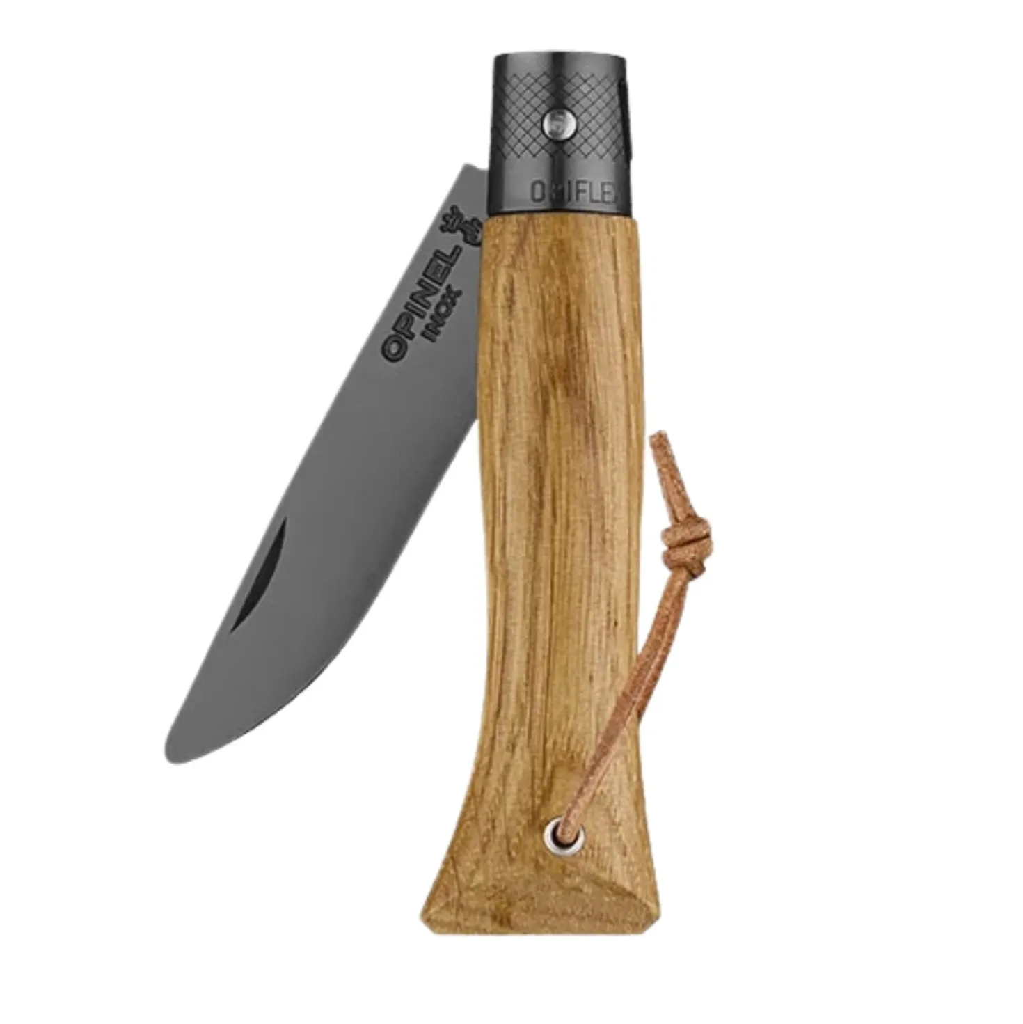 Opinel Opiflex Zakmes Afgerond no. 6 Roestvrij Eikenhout