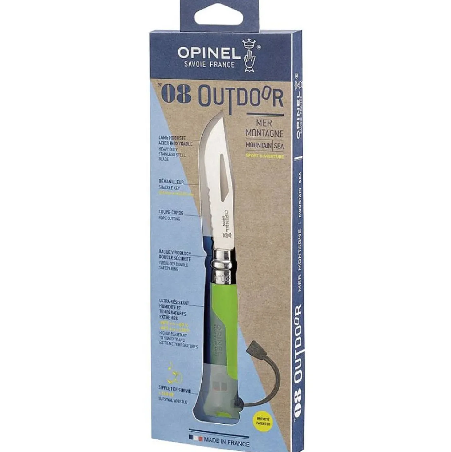 Opinel Tradition Outdoor no. 8 Groen