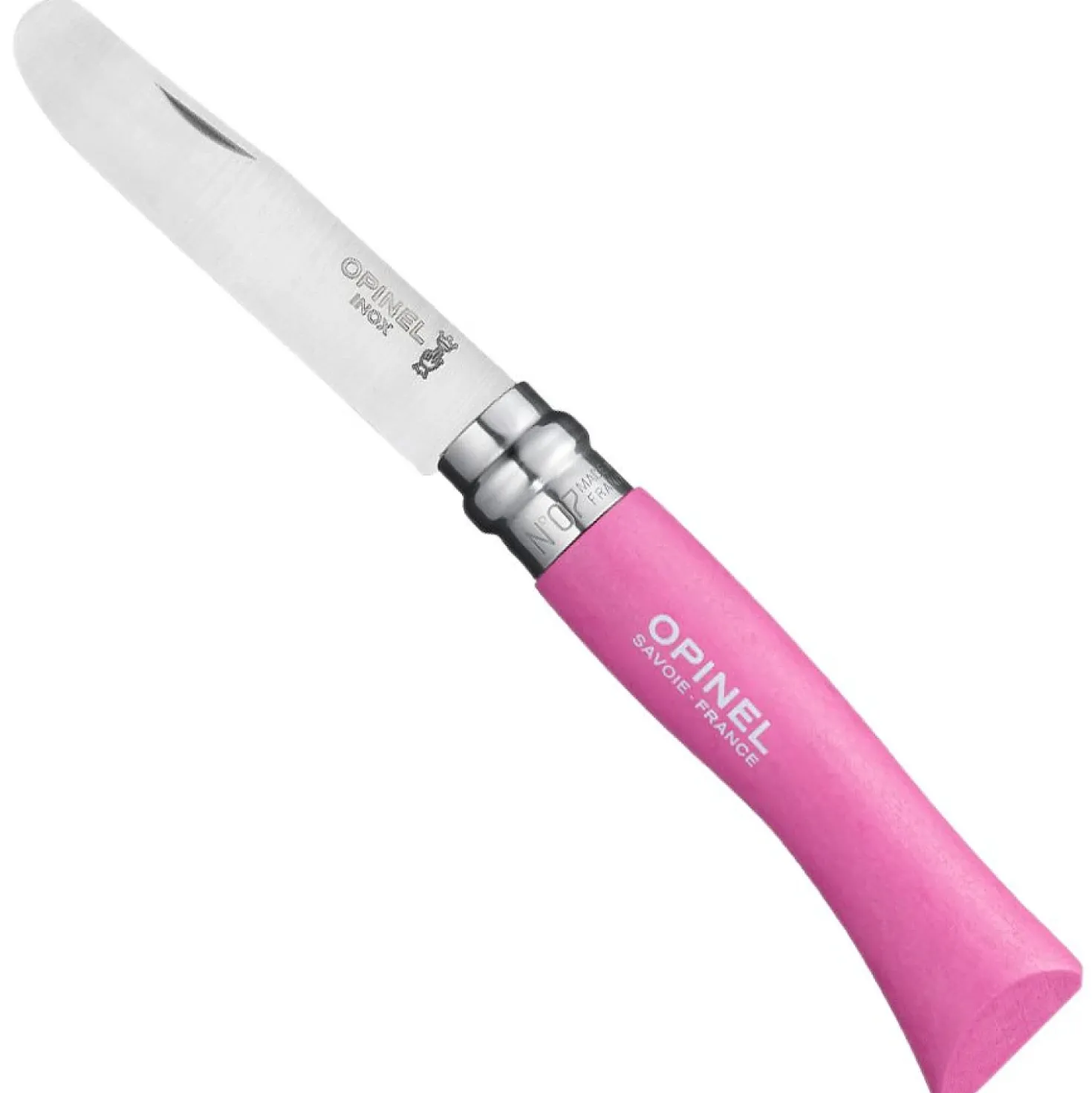 Opinel Zakmes Afgerond No. 7 Roestvrij Roze