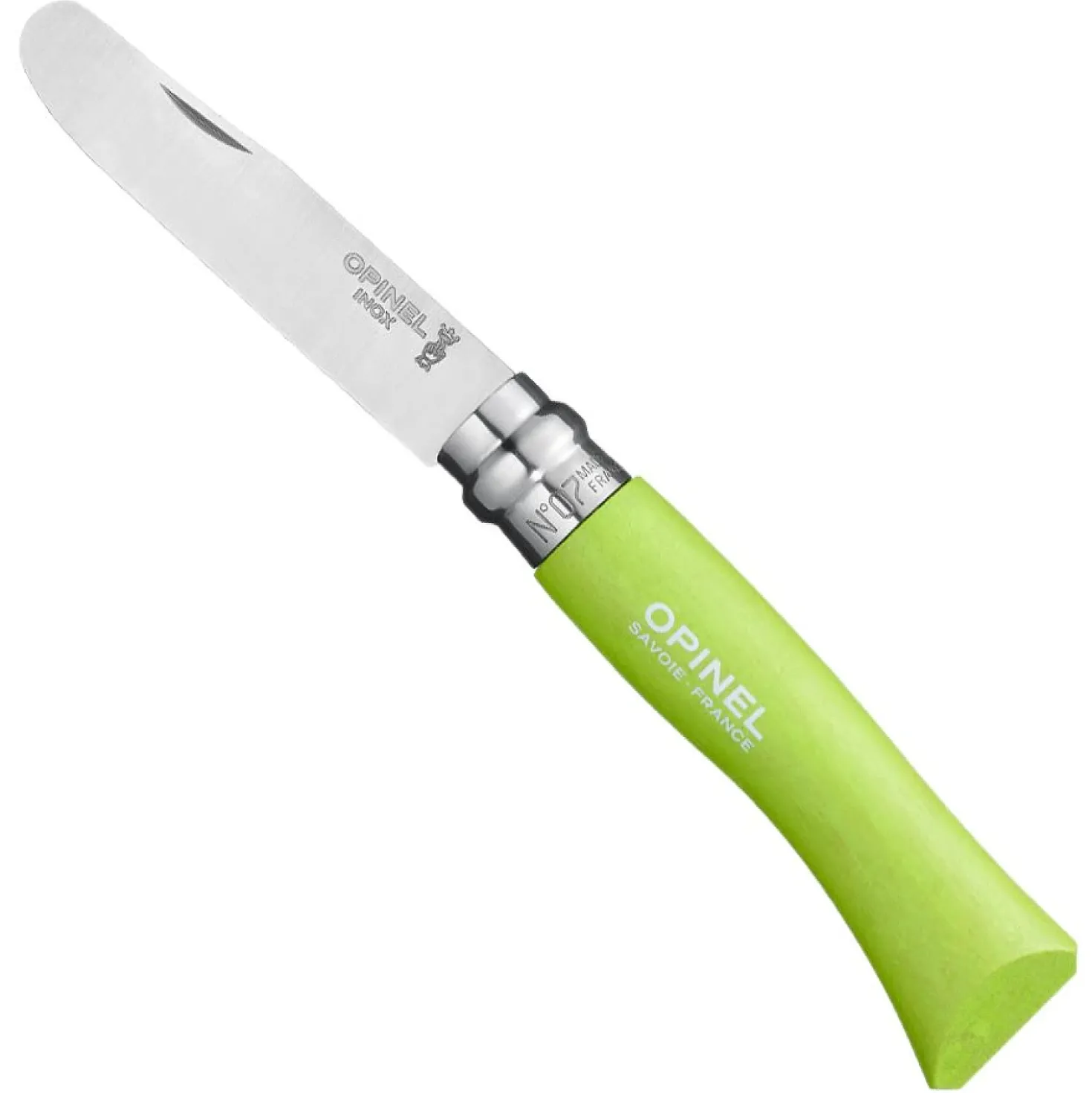 Opinel Zakmes Afgerond no. 7 Roestvrij Groen