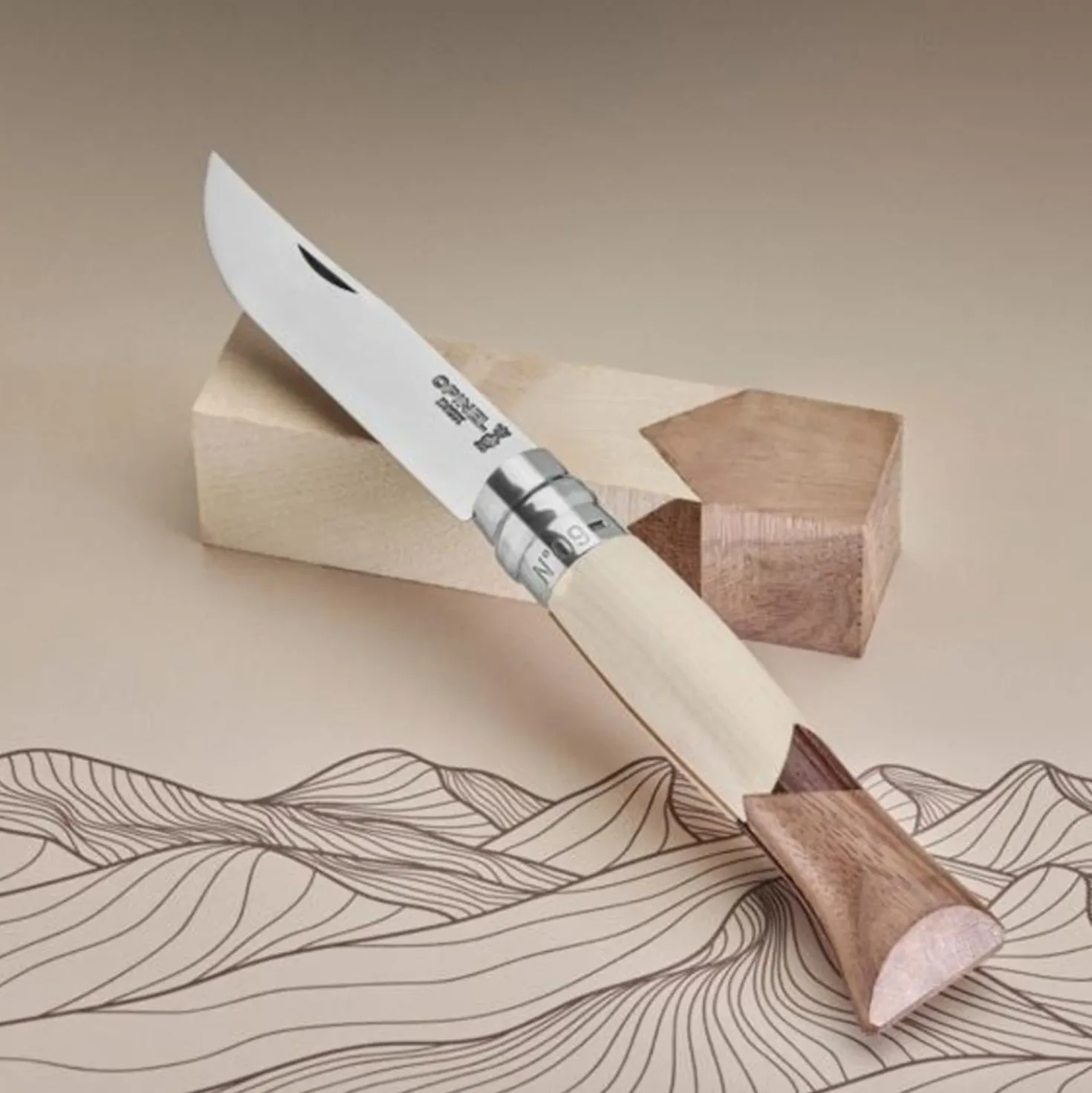 Opinel Zakmes Cine no. 9 Roestvrij