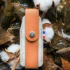 Opinel Zakmesetui Marron Gerecycled Leer Bruin/ Vilt Medium