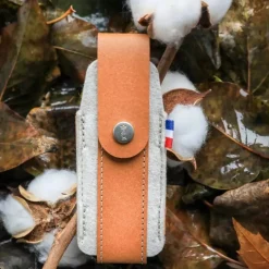 Opinel Zakmesetui Marron Gerecycled Leer Bruin/ Vilt Medium