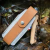 Opinel Zakmesetui Marron Gerecycled Leer/Vilt Bruin Large