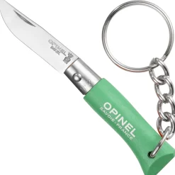 Opinel Zakmes no. 2 Met Sleutelhanger Donkergroen
