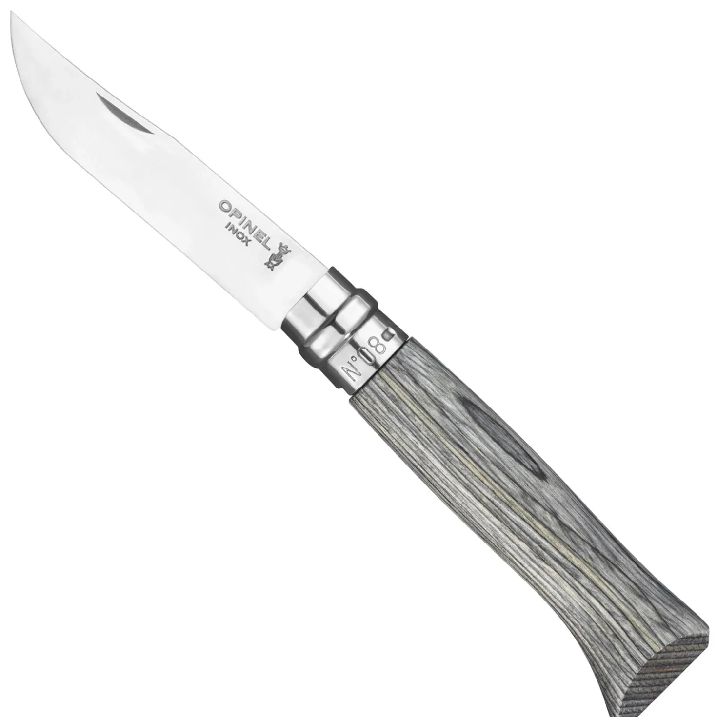 Opinel Zakmes no. 8 Roestvrij Gelamineerd Berkhout