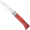 Opinel Zakmes no. 8 Roestvrij Gelamineerd Berkhout Rood