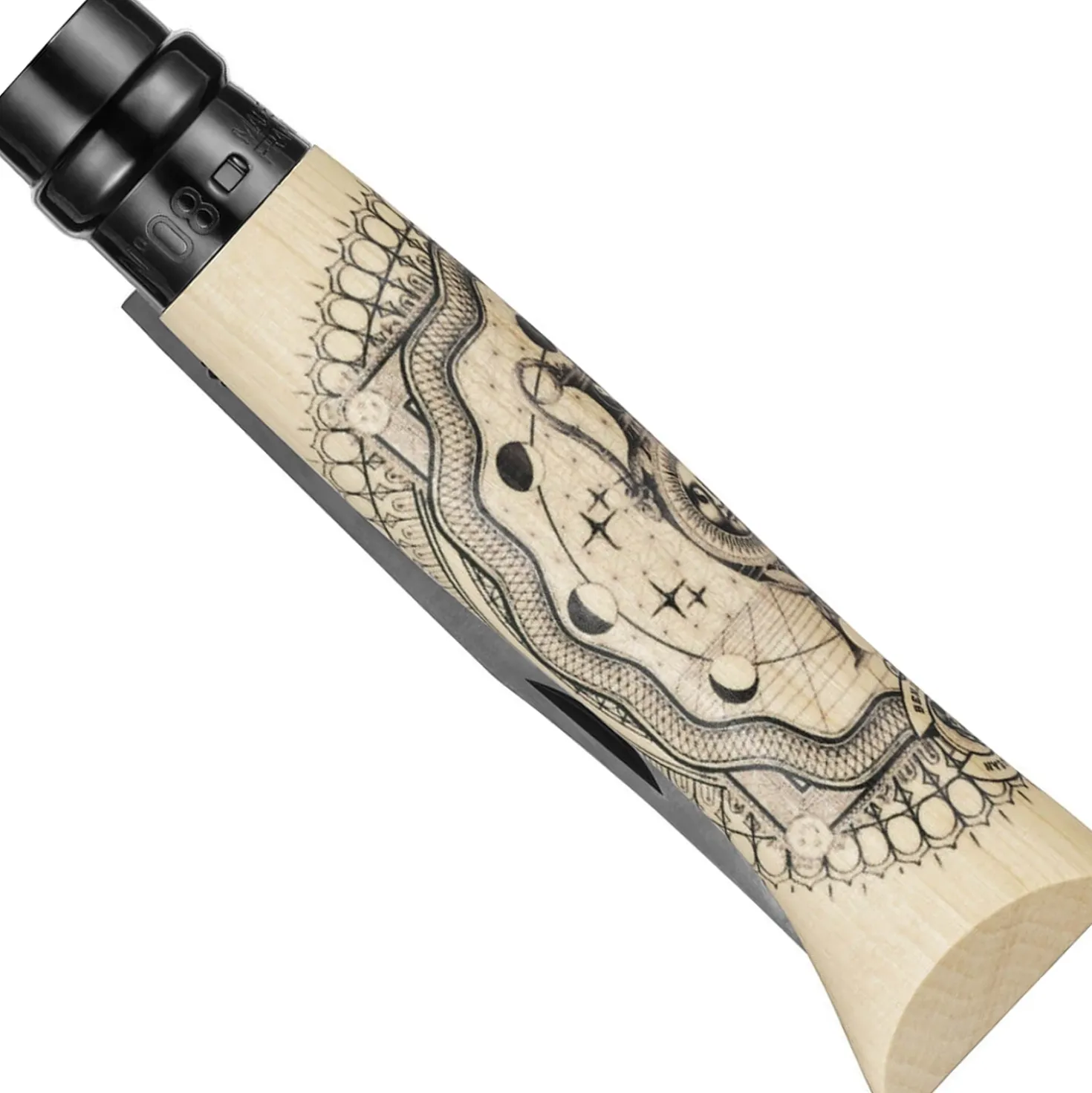 Opinel Zakmes no. 8 Roestvrij Limited Edition Cosmos Benjamin Jeanjean