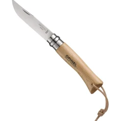 Opinel Zakmes no. 7 Roestvrij Met Leren Koord