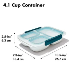 Oxo Lunchbox Prep & Go 3-vaks, 970 ml