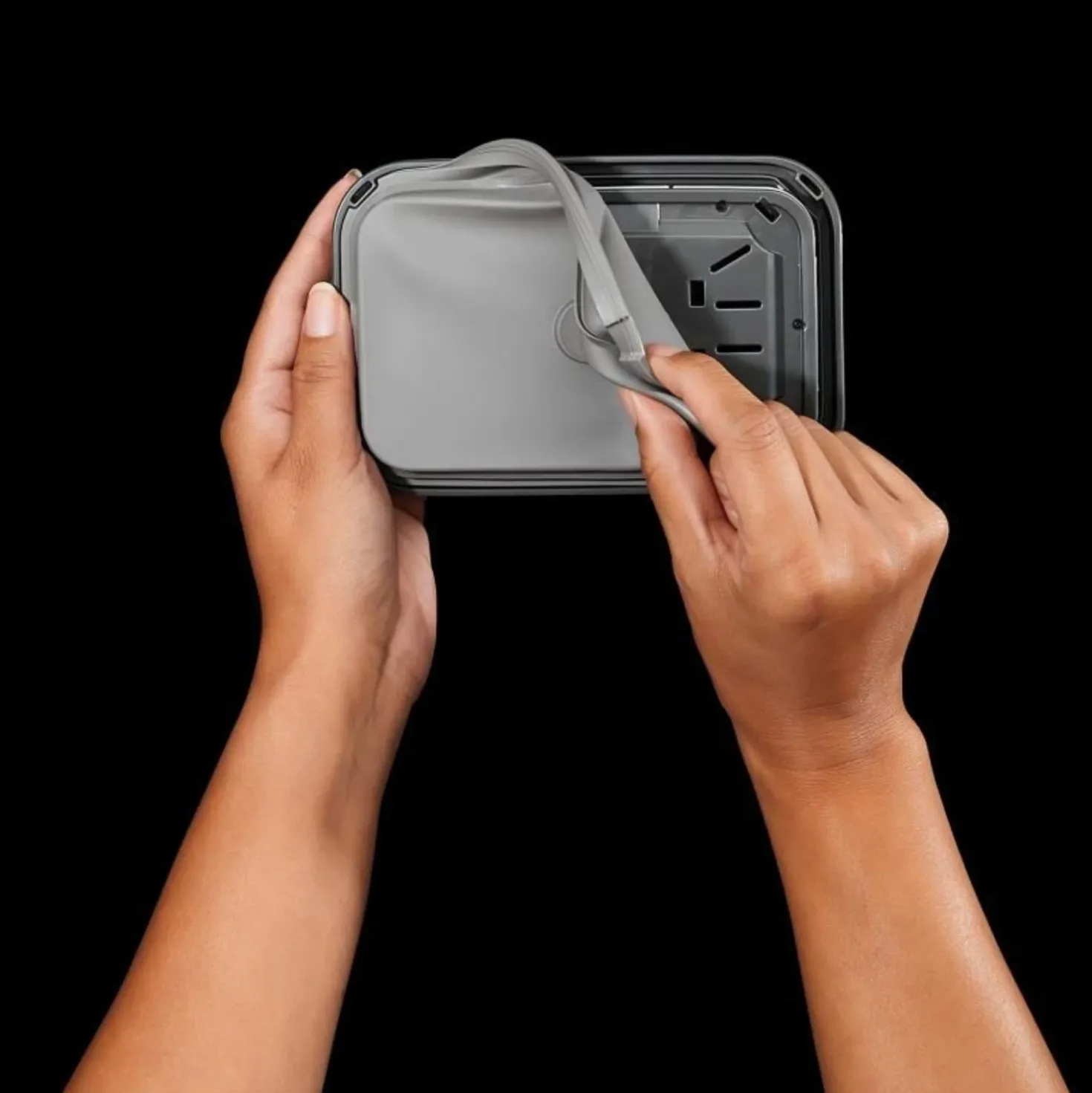 Oxo Voorraadbus Pop SteeL Container Rechthoek 2.6 Liter