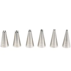 Patisse Kartel Spuitmondjes 6 Stuks RVS
