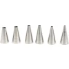 Patisse Spuitmondjes 6 Stuks RVS