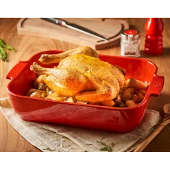 Peugeot Appolia Ovenschaal Rechthoek 36 cm Rood