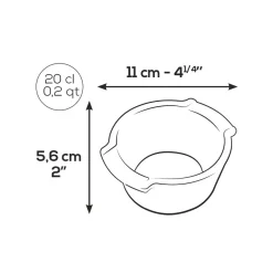 Peugeot Appolia Ovenschaaltjes 11 cm Leisteen (2 stuks)