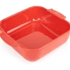 Peugeot Appolia Ovenschaal Vierkant 28 cm Rood