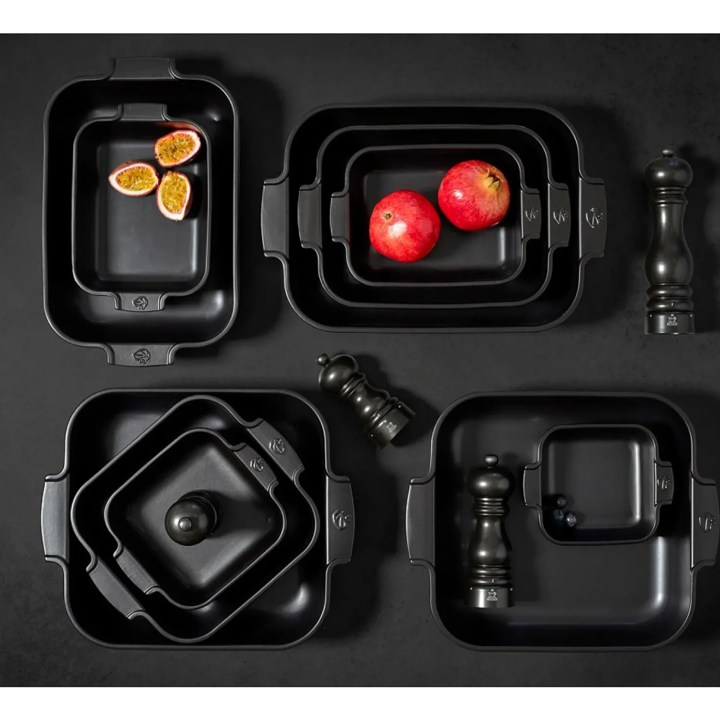 Peugeot Appolia Ovenschaal Vierkant 21 cm Zwart