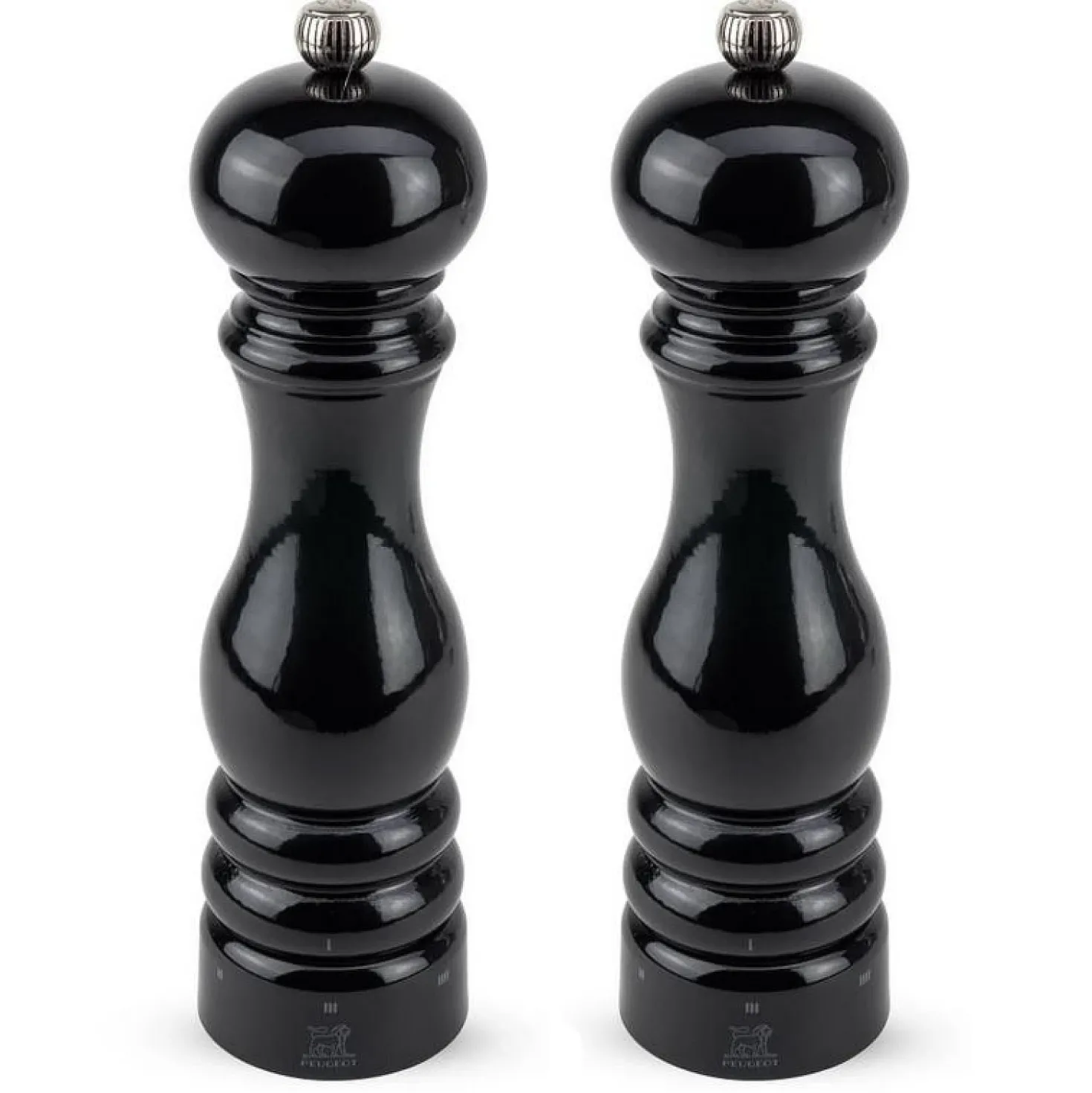 Peugeot Zout & Pepermolen Set Paris Laque Noir U-select 22 cm