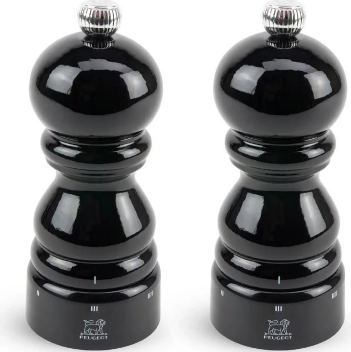 Peugeot Zout & Pepermolen Set Paris Laque Noir U-select 12 cm