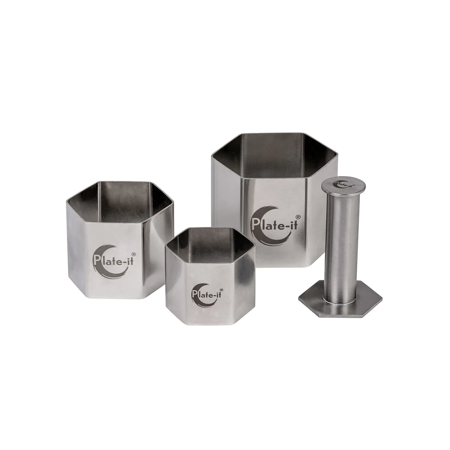 Plate-it Garneer Hexagon 4-Delige Set